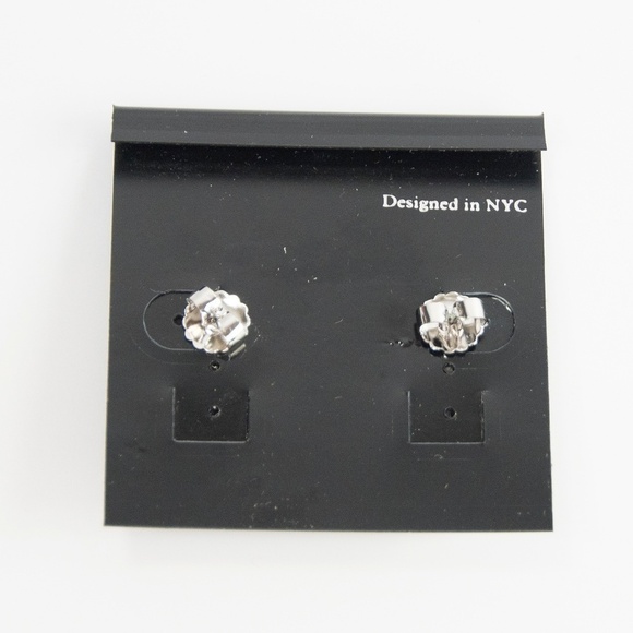 CZ by Kenneth Jay Lane Gold 4 CTTW Stud Earrings - Picture 6 of 6
